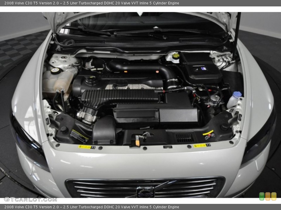 2.5 Liter Turbocharged DOHC 20 Valve VVT Inline 5 Cylinder Engine for the 2008 Volvo C30 #52026447