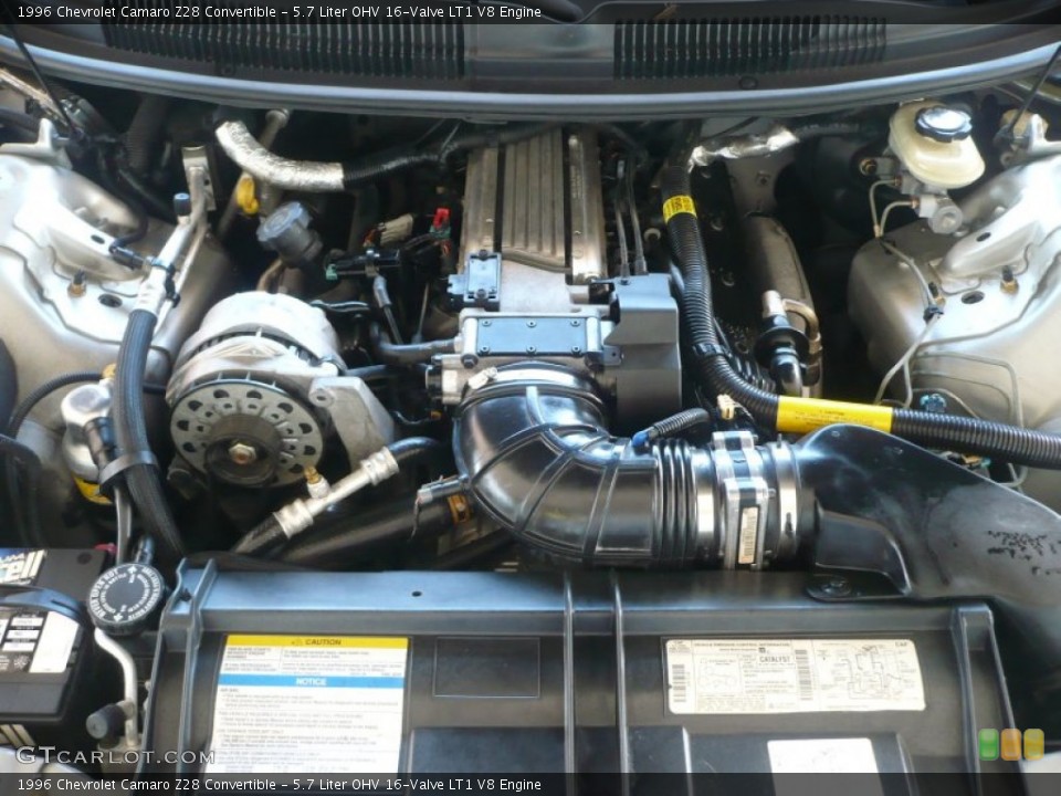 5.7 Liter OHV 16-Valve LT1 V8 1996 Chevrolet Camaro Engine