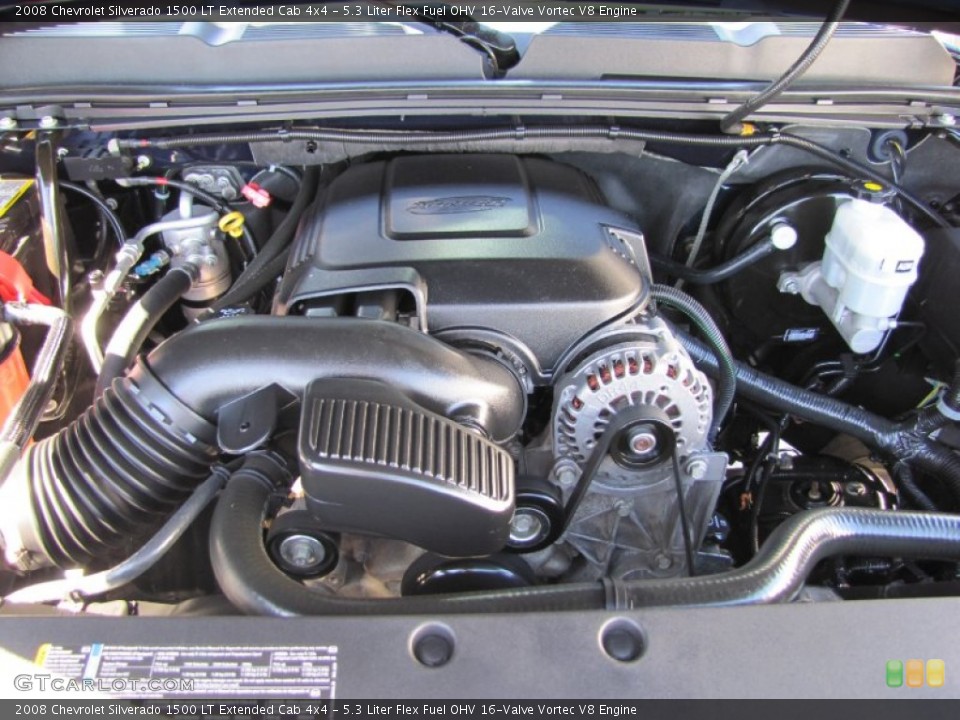 5.3 Liter Flex Fuel OHV 16-Valve Vortec V8 Engine for the 2008 Chevrolet Silverado 1500 #52038549