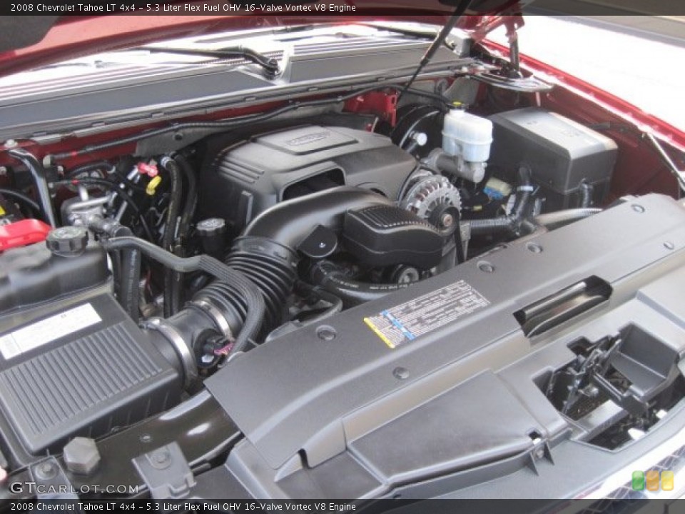 5.3 Liter Flex Fuel OHV 16-Valve Vortec V8 Engine for the 2008 Chevrolet Tahoe #52038963