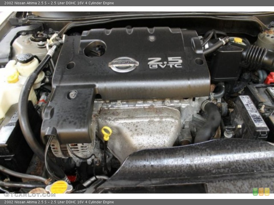 2.5 Liter DOHC 16V 4 Cylinder 2002 Nissan Altima Engine