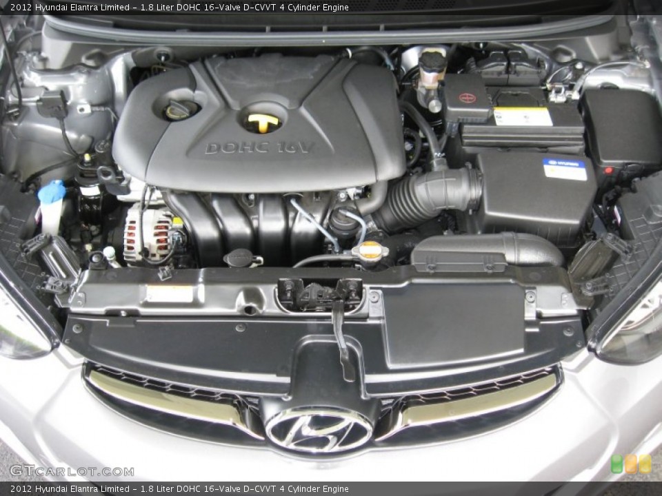 1.8 Liter DOHC 16-Valve D-CVVT 4 Cylinder Engine for the 2012 Hyundai Elantra #52050821