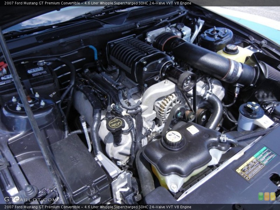 4.6 Liter Whipple Supercharged SOHC 24-Valve VVT V8 Engine for the 2007 Ford Mustang #52060919
