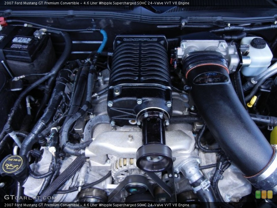 4.6 Liter Whipple Supercharged SOHC 24-Valve VVT V8 Engine for the 2007 Ford Mustang #52060952