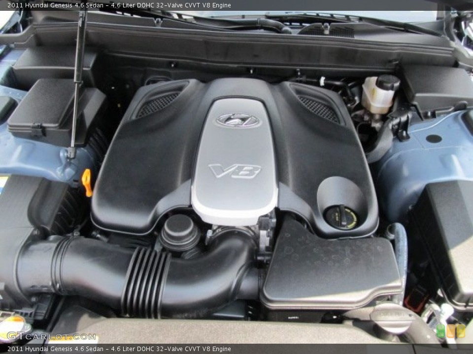 4.6 Liter DOHC 32-Valve CVVT V8 Engine for the 2011 Hyundai Genesis #52072787