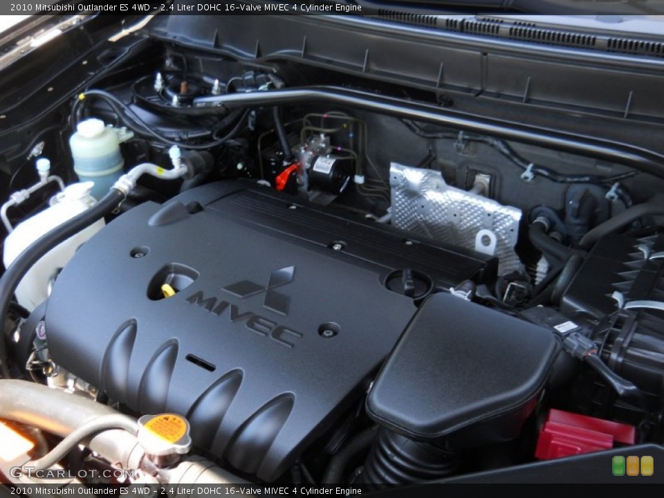 2.4 Liter DOHC 16-Valve MIVEC 4 Cylinder 2010 Mitsubishi Outlander Engine