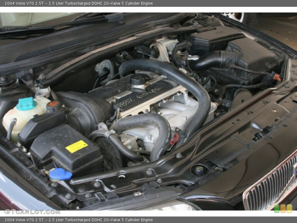 2.5 Liter Turbocharged DOHC 20-Valve 5 Cylinder Engine for the 2004 Volvo V70 #52093022