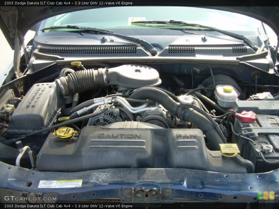 3.9 Liter OHV 12-Valve V6 Engine for the 2003 Dodge Dakota #52097618