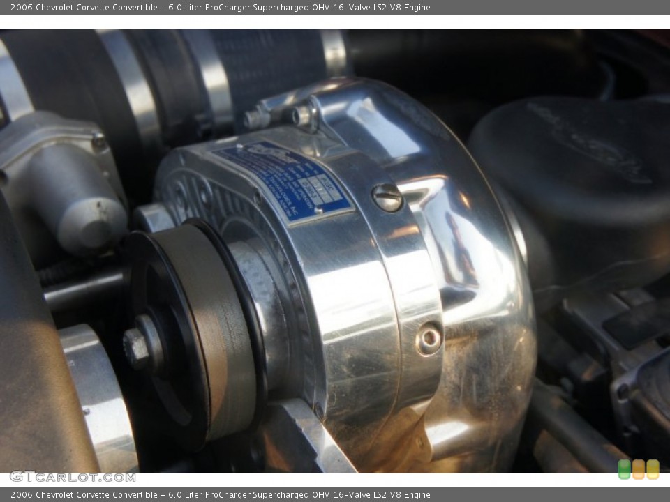 6.0 Liter ProCharger Supercharged OHV 16-Valve LS2 V8 Engine for the 2006 Chevrolet Corvette #52100426