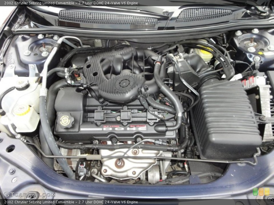 2.7 Liter DOHC 24-Valve V6 Engine for the 2002 Chrysler Sebring #52102898