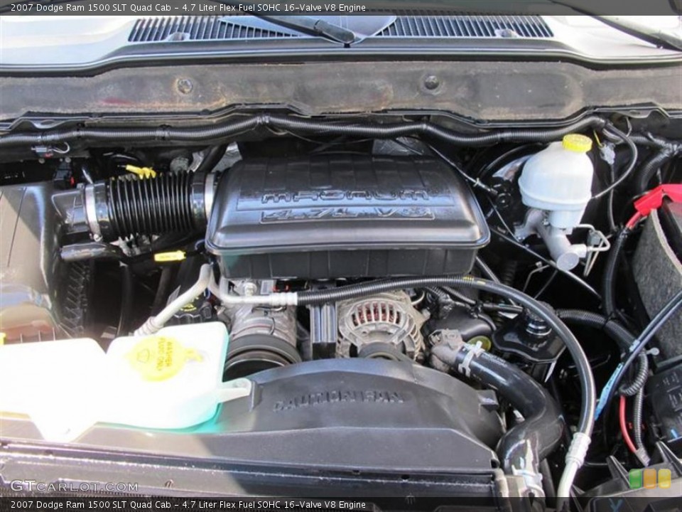 4.7 Liter Flex Fuel SOHC 16-Valve V8 Engine for the 2007 Dodge Ram 1500 #52103918
