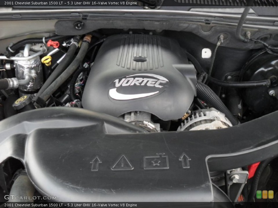 5.3 Liter OHV 16-Valve Vortec V8 2001 Chevrolet Suburban Engine