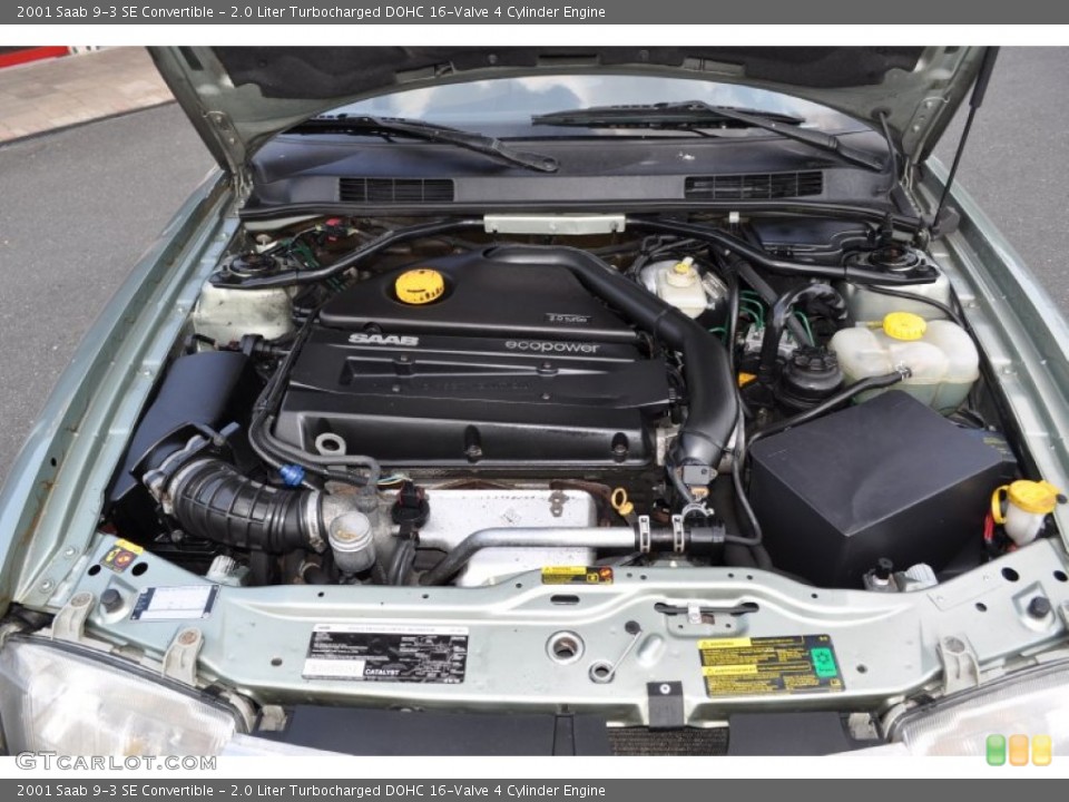 2.0 Liter Turbocharged DOHC 16-Valve 4 Cylinder Engine for the 2001 Saab 9-3 #52110644