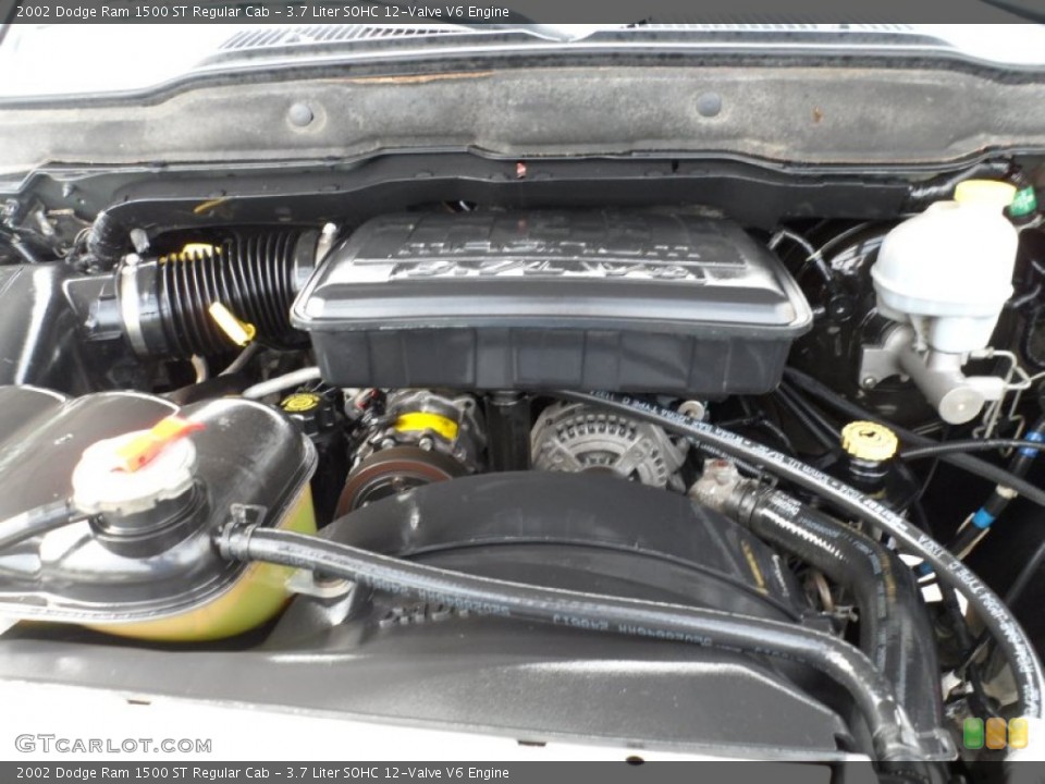 3.7 Liter SOHC 12-Valve V6 2002 Dodge Ram 1500 Engine
