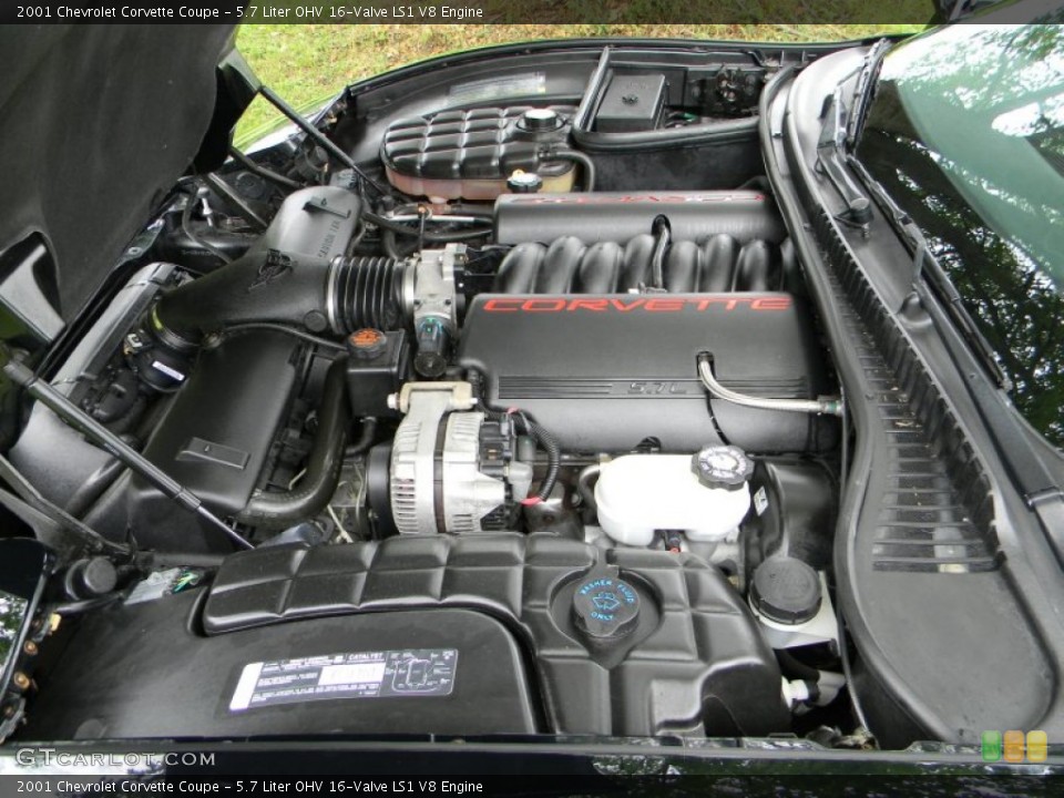 5.7 Liter OHV 16-Valve LS1 V8 Engine for the 2001 Chevrolet Corvette #52134367