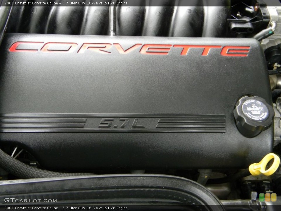 5.7 Liter OHV 16-Valve LS1 V8 Engine for the 2001 Chevrolet Corvette #52134412