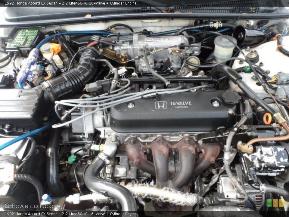 2.2 Liter SOHC 16-Valve 4 Cylinder Engine for the 1992 Honda Accord #52136011