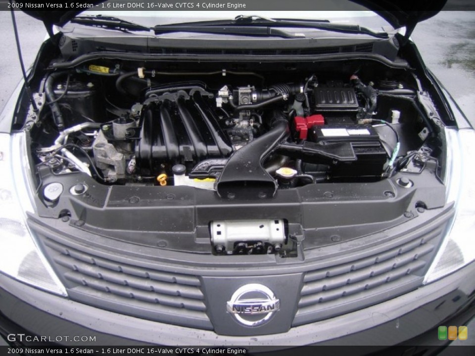 1.6 Liter DOHC 16-Valve CVTCS 4 Cylinder 2009 Nissan Versa Engine