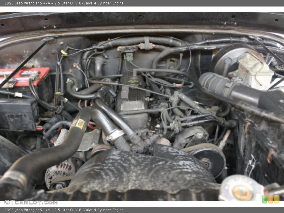 2.5 Liter OHV 8-Valve 4 Cylinder 1993 Jeep Wrangler Engine
