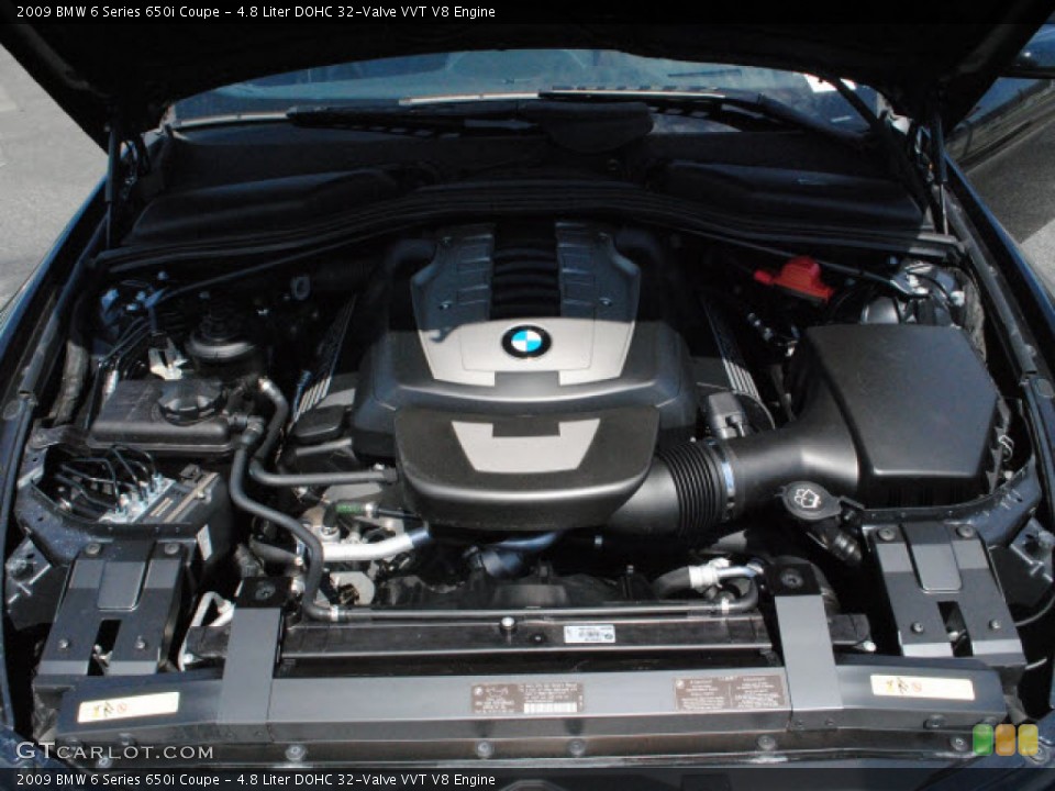 4.8 Liter DOHC 32-Valve VVT V8 Engine for the 2009 BMW 6 Series #52166005