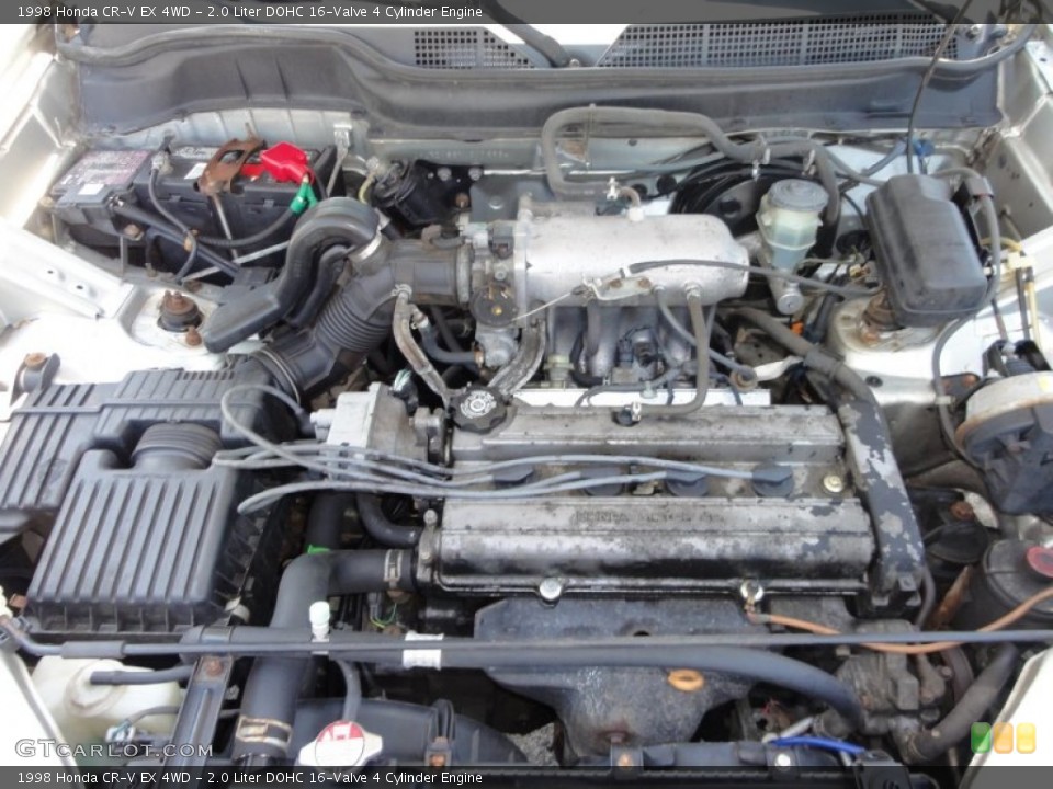 2.0 Liter DOHC 16-Valve 4 Cylinder 1998 Honda CR-V Engine