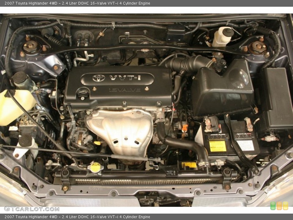 2.4 Liter DOHC 16-Valve VVT-i 4 Cylinder Engine for the 2007 Toyota Highlander #52190230