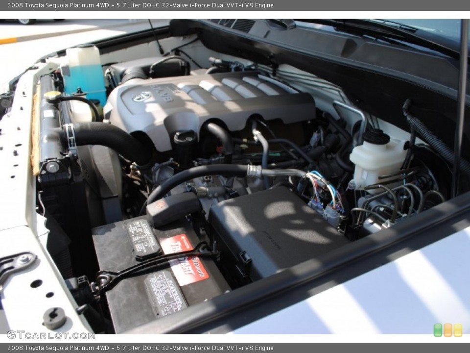 5.7 Liter DOHC 32-Valve i-Force Dual VVT-i V8 Engine for the 2008 Toyota Sequoia #52195144