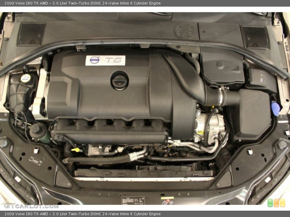 3.0 Liter Twin-Turbo DOHC 24-Valve Inline 6 Cylinder Engine for the 2009 Volvo S80 #52205594