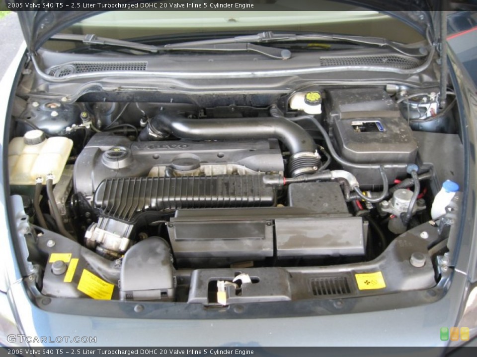 2.5 Liter Turbocharged DOHC 20 Valve Inline 5 Cylinder Engine for the 2005 Volvo S40 #52237687