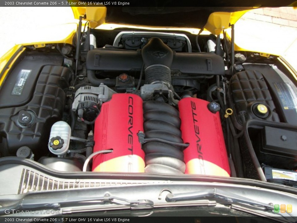 5.7 Liter OHV 16 Valve LS6 V8 Engine for the 2003 Chevrolet Corvette #52242637