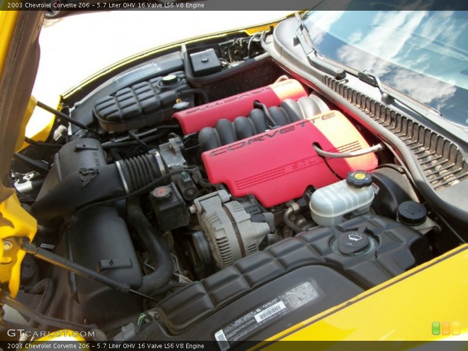 5.7 Liter OHV 16 Valve LS6 V8 Engine for the 2003 Chevrolet Corvette #52242643