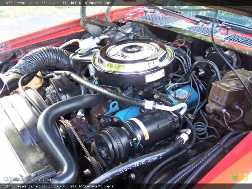 350 cid OHV 16-Valve V8 Engine for the 1977 Chevrolet Camaro #52251805