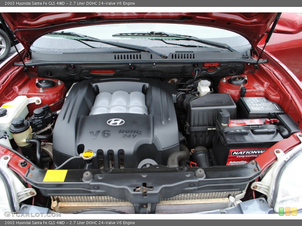 2.7 Liter DOHC 24-Valve V6 Engine for the 2003 Hyundai Santa Fe #52263805