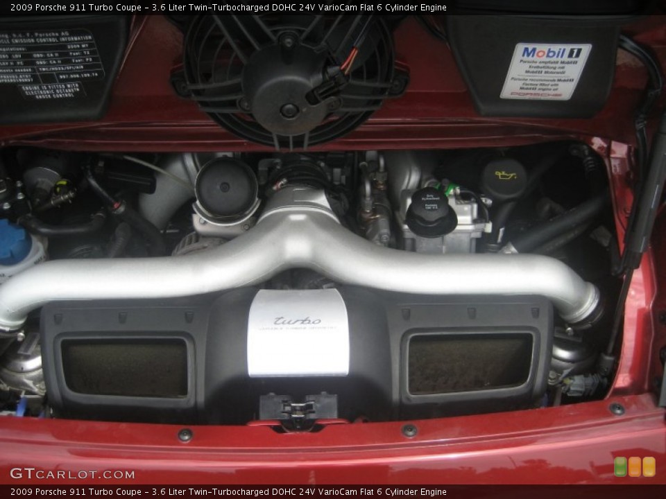 3.6 Liter Twin-Turbocharged DOHC 24V VarioCam Flat 6 Cylinder Engine for the 2009 Porsche 911 #52273600