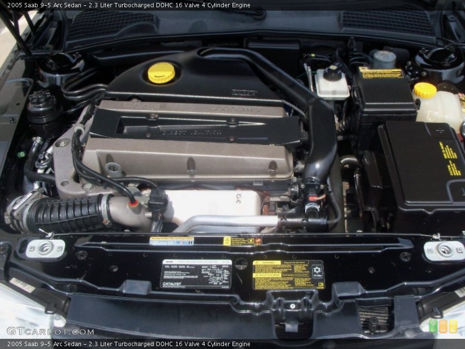 2.3 Liter Turbocharged DOHC 16 Valve 4 Cylinder Engine for the 2005 Saab 9-5 #52280285