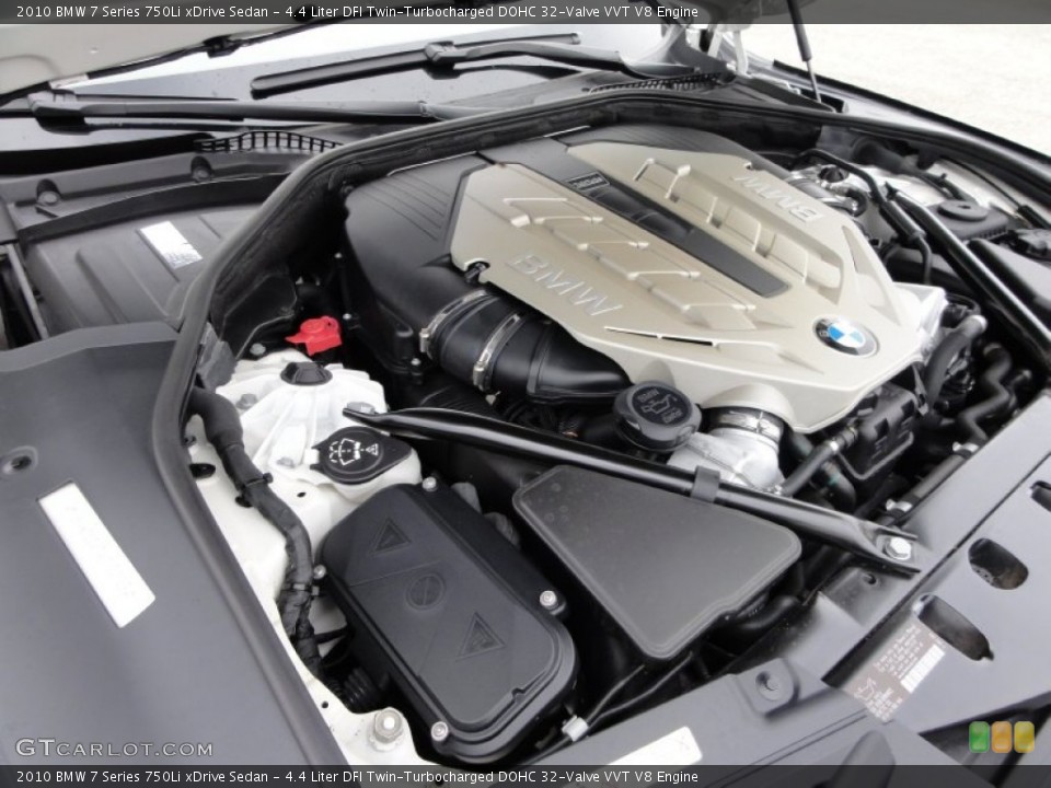 4.4 Liter DFI Twin-Turbocharged DOHC 32-Valve VVT V8 Engine for the 2010 BMW 7 Series #52335156
