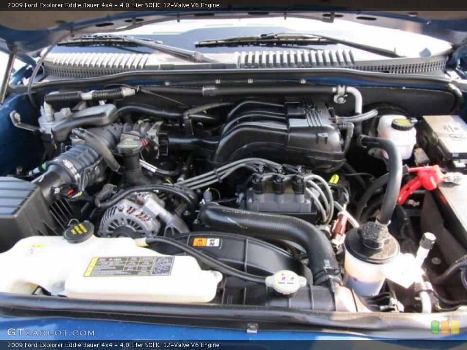 4.0 Liter SOHC 12-Valve V6 2009 Ford Explorer Engine