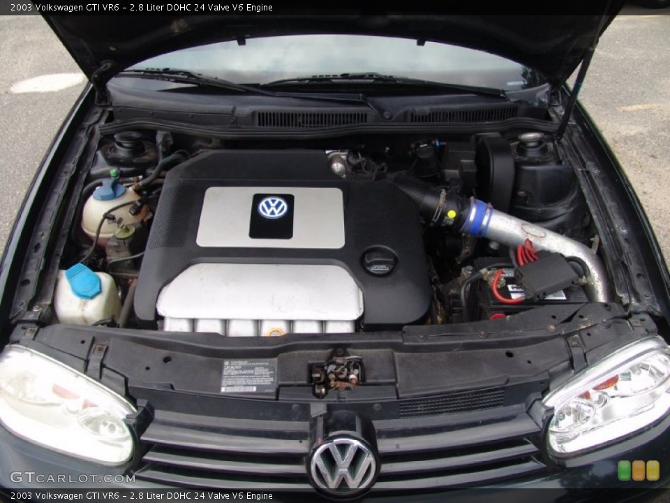 2.8 Liter DOHC 24 Valve V6 2003 Volkswagen GTI Engine