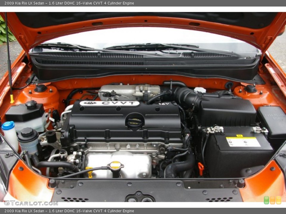 1.6 Liter DOHC 16-Valve CVVT 4 Cylinder Engine for the 2009 Kia Rio #52359471
