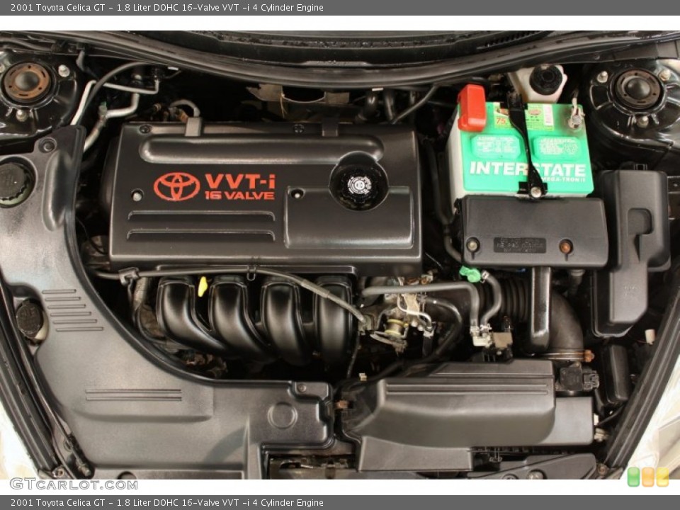 1.8 Liter DOHC 16-Valve VVT -i 4 Cylinder Engine for the 2001 Toyota Celica #52360797