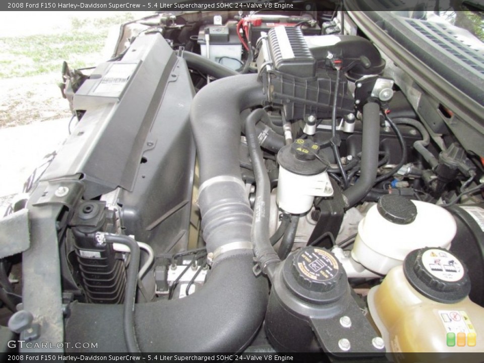 5.4 Liter Supercharged SOHC 24-Valve V8 2008 Ford F150 Engine