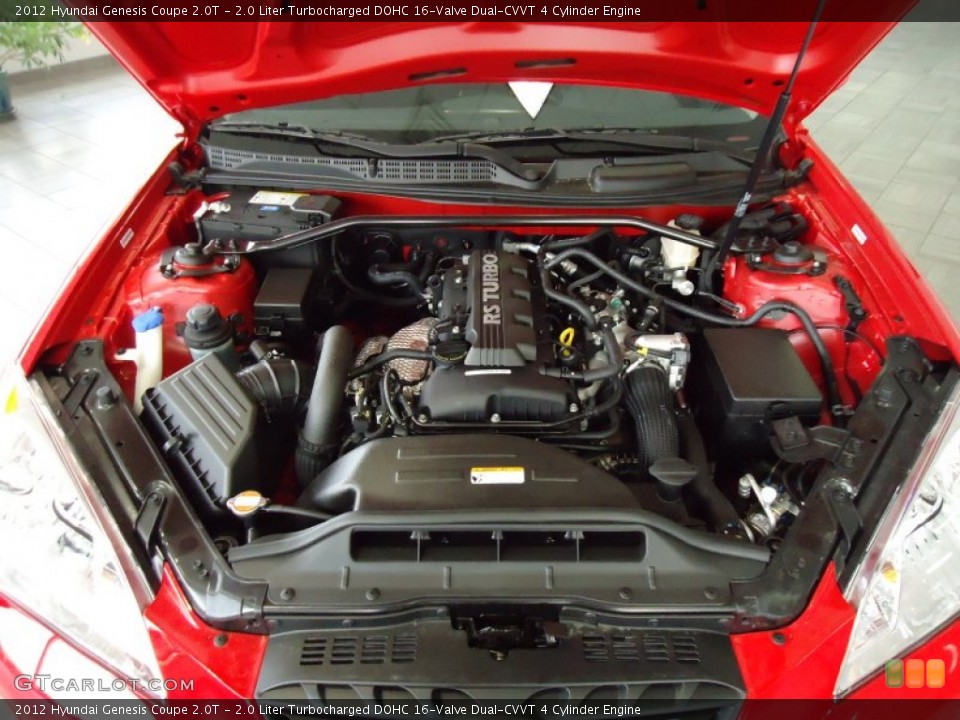 2.0 Liter Turbocharged DOHC 16-Valve Dual-CVVT 4 Cylinder Engine for the 2012 Hyundai Genesis Coupe #52373695