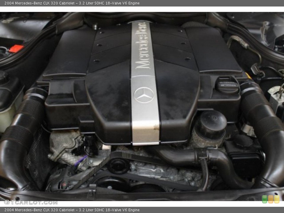3.2 Liter SOHC 18-Valve V6 2004 Mercedes-Benz CLK Engine