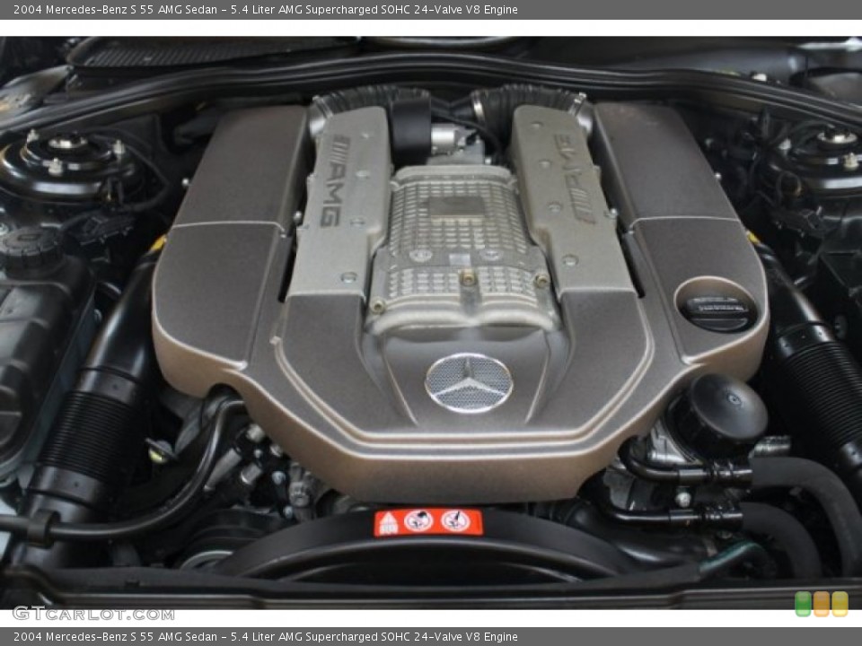 5.4 Liter AMG Supercharged SOHC 24-Valve V8 Engine for the 2004 Mercedes-Benz S #52383130