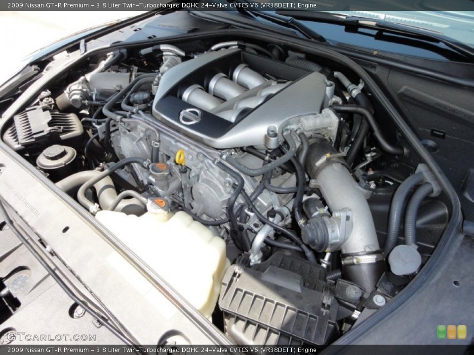 3.8 Liter Twin-Turbocharged DOHC 24-Valve CVTCS V6 (VR38DETT) Engine for the 2009 Nissan GT-R #52393689