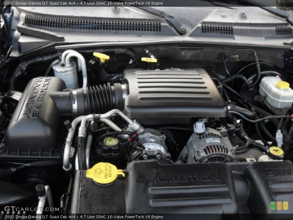 4.7 Liter SOHC 16-Valve PowerTech V8 Engine for the 2002 Dodge Dakota #52404291