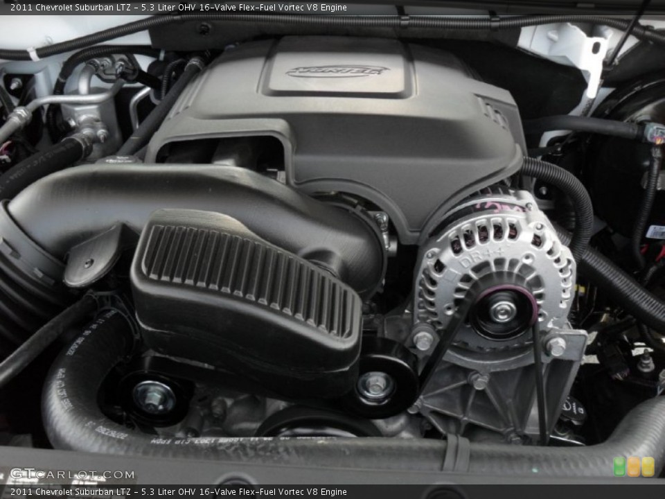5.3 Liter OHV 16-Valve Flex-Fuel Vortec V8 Engine for the 2011 Chevrolet Suburban #52407939
