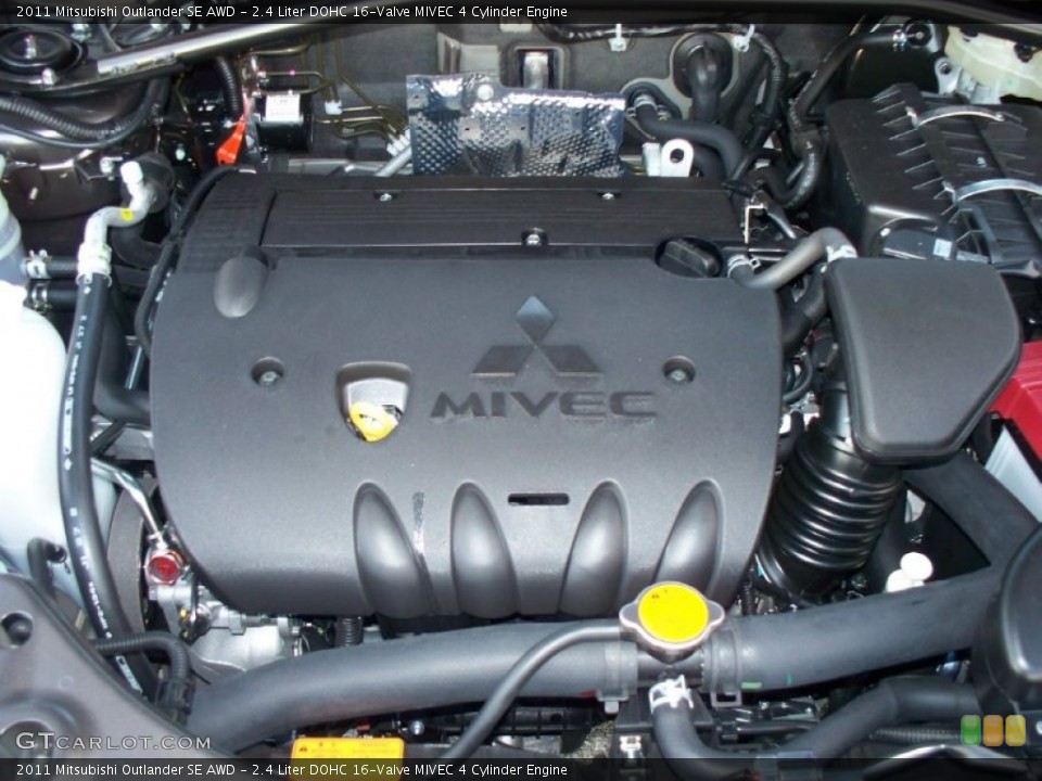 2.4 Liter DOHC 16-Valve MIVEC 4 Cylinder Engine for the 2011 Mitsubishi Outlander #52425180
