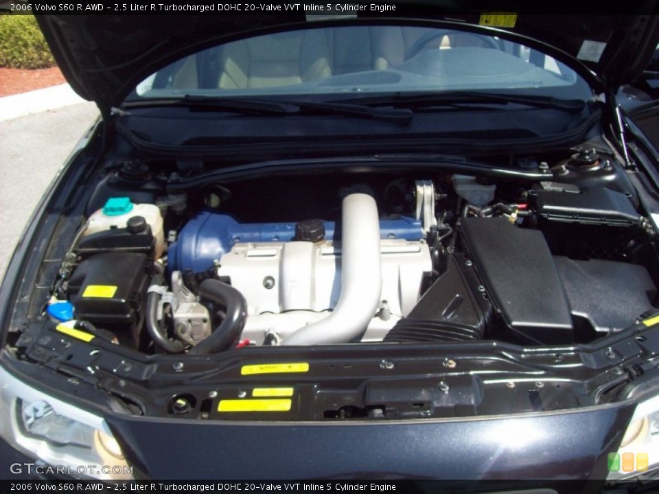 2.5 Liter R Turbocharged DOHC 20-Valve VVT Inline 5 Cylinder Engine for the 2006 Volvo S60 #52425702
