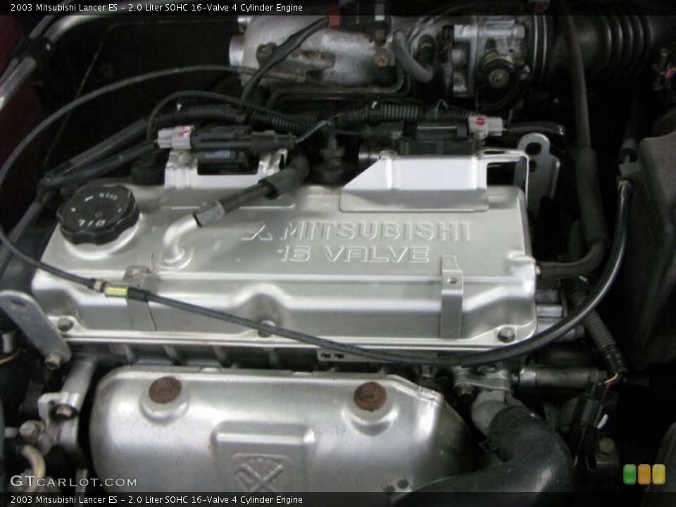 2.0 Liter SOHC 16-Valve 4 Cylinder Engine for the 2003 Mitsubishi Lancer #52427331
